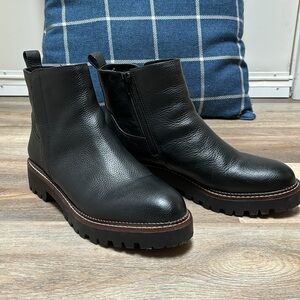 Nordstrom Miller 2 Water Resistant Leather Black Boot